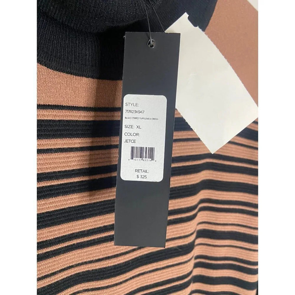 NWT TOCCIN Blake Striped Turtleneck Dress-sz XL - Picture 6 of 12